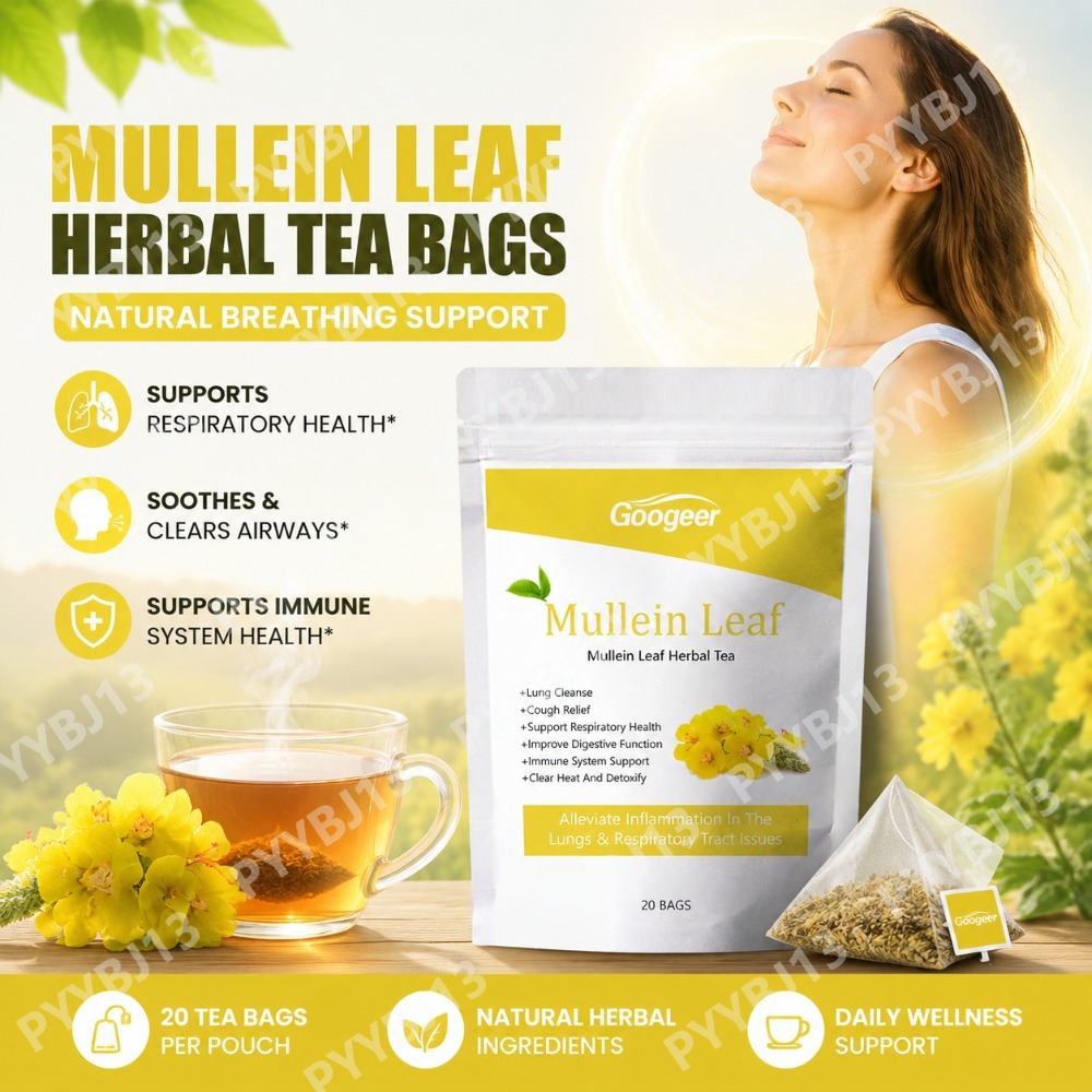 Herbal Wellness Drink - Googeer Mullein Leaf Herbal Tea Bags
