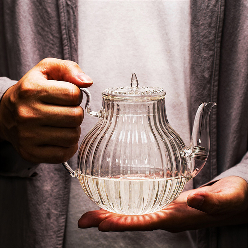 700ml Striped Glass Teapot Wit - Nettle Leaf Tea review and price